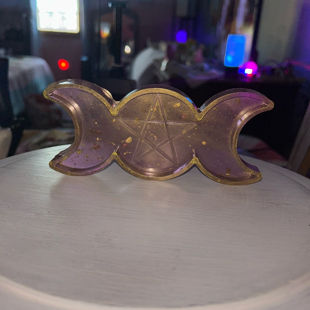 Resin Moon Trinket Tray